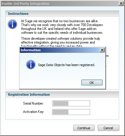 sage line 50 serial number activation key